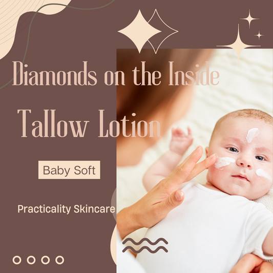 Two-ounce Diamonds on the Inside unscented tallow lotion