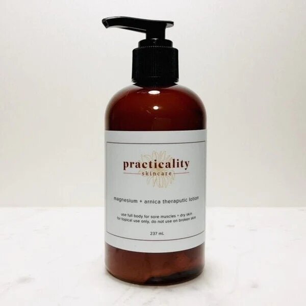 Practicality Magnesium + Arnica Body Lotion, 8 ounce bottle