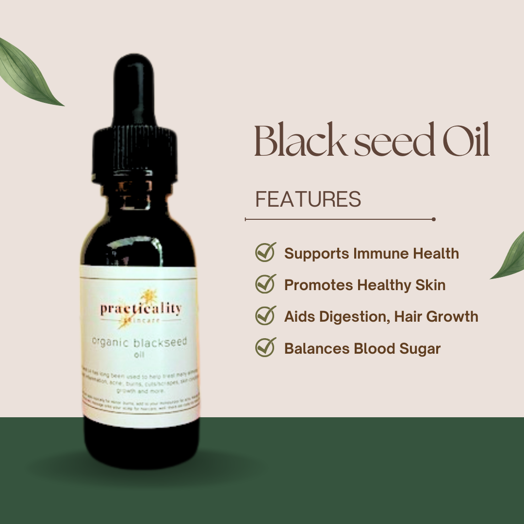 Cold-pressed black seed oil product presentation