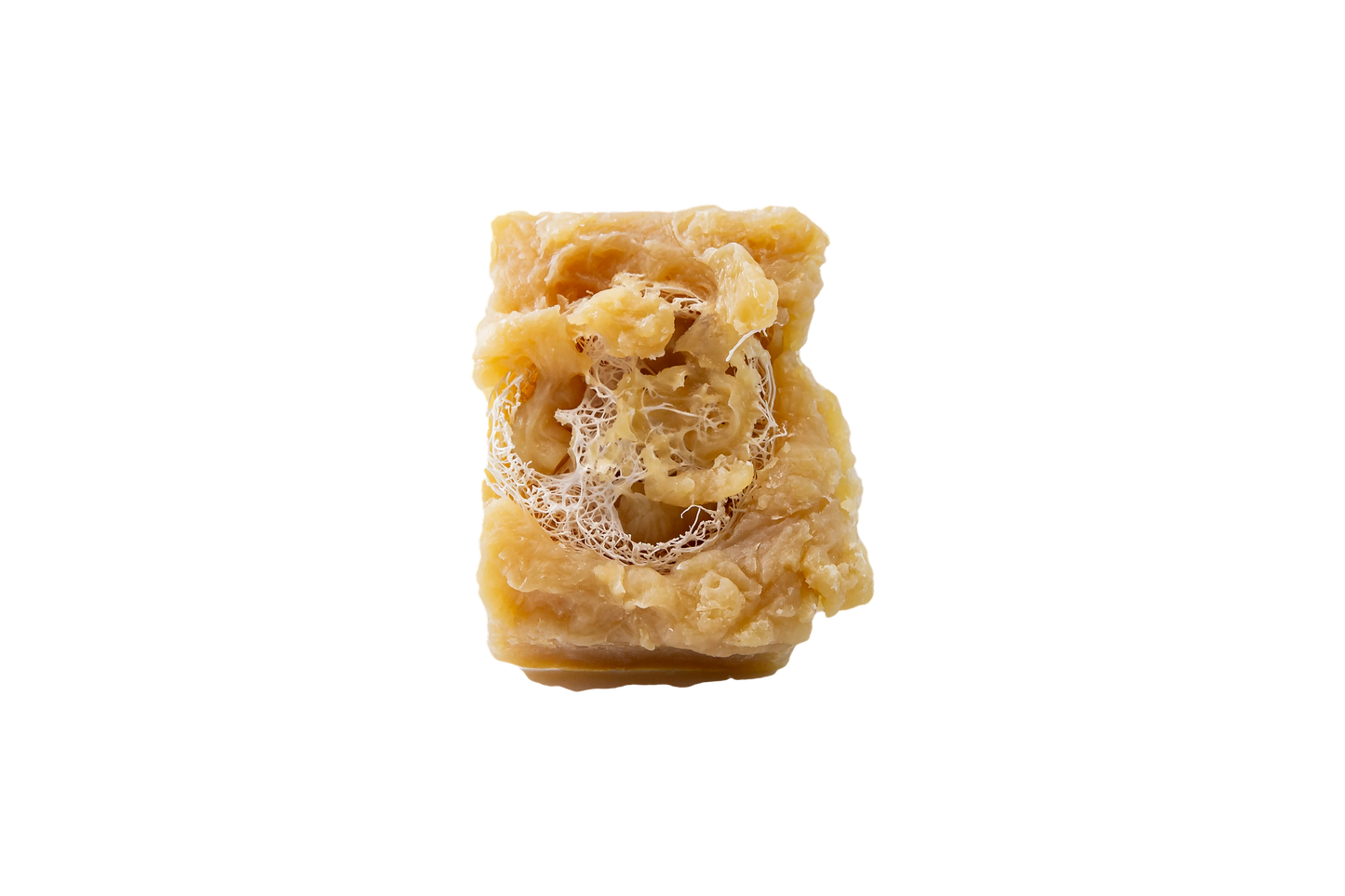 Never Going to Be Pretty tallow soap bar with embedded loofah