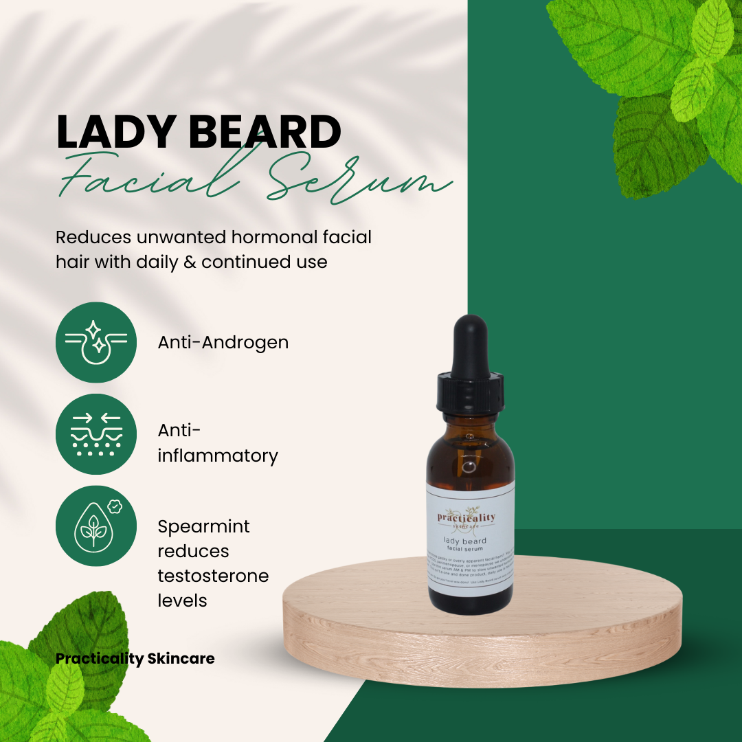 Lady Beard botanical facial oil with baobab, castor and spearmint
