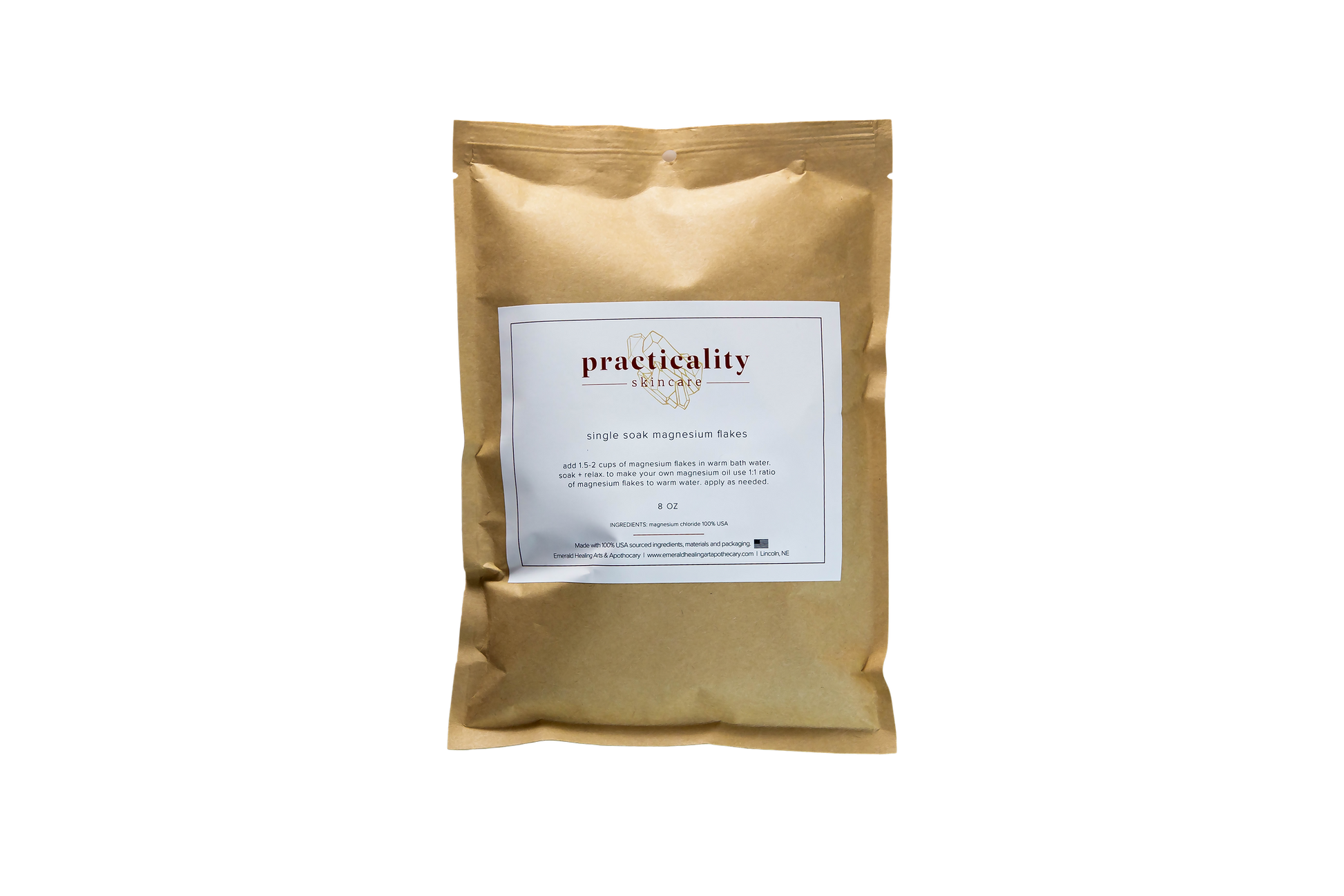 Practicality magnesium chloride bath flakes single-soak package