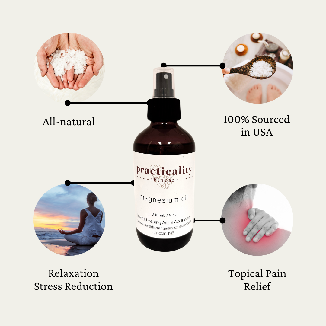 Two-ounce magnesium chloride body spray product information