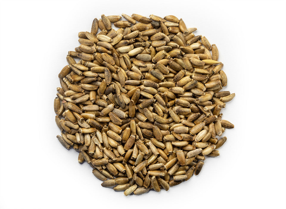 Milk thistle seed, Silybum marianum, packaged as a bulk botanical ingredient
