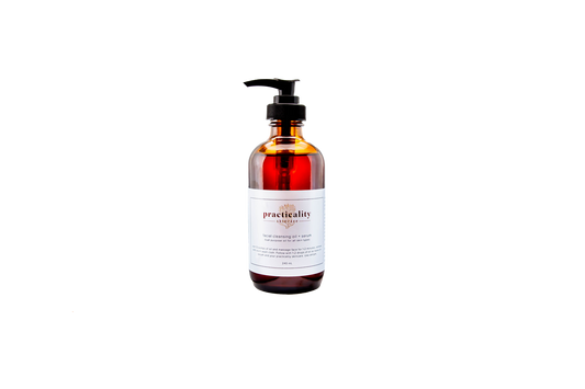 Practicality Facial Cleansing Oil and Serum in the 8 ounce bottle