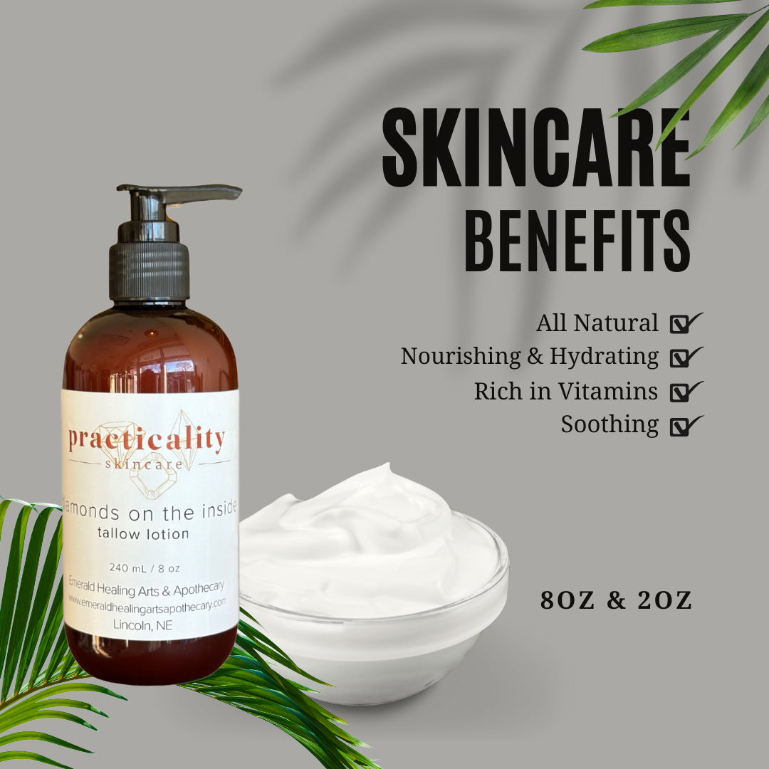 Practicality Diamonds on the Inside unscented tallow lotion