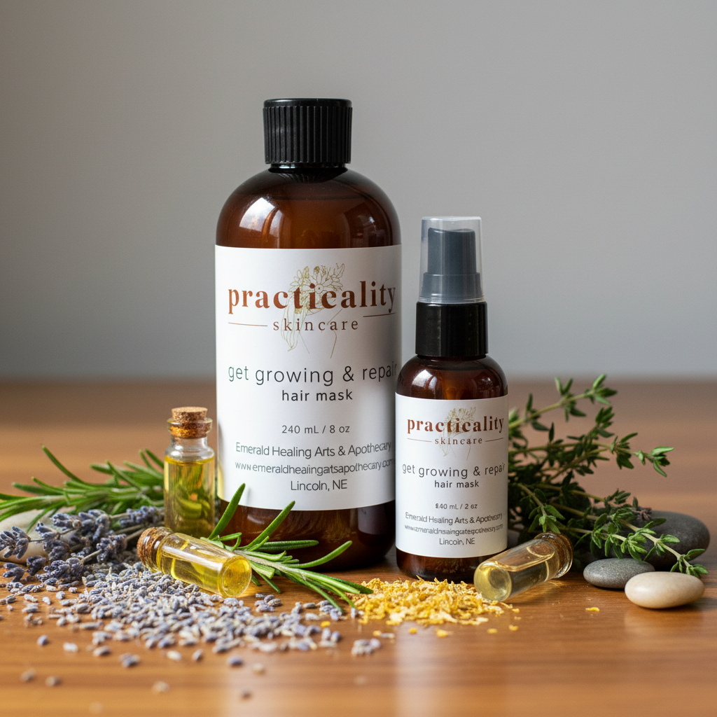 Get Growing + Repair hair mask by Practicality
