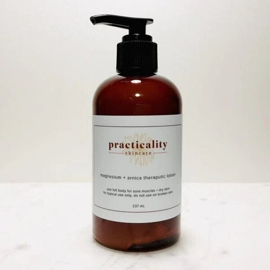 Practicality Magnesium + Arnica Body Lotion, 8 ounce bottle