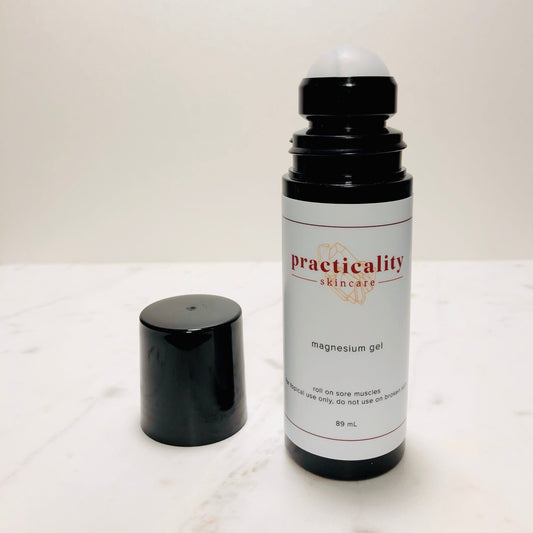 Magnesium chloride body gel in Practicality packaging