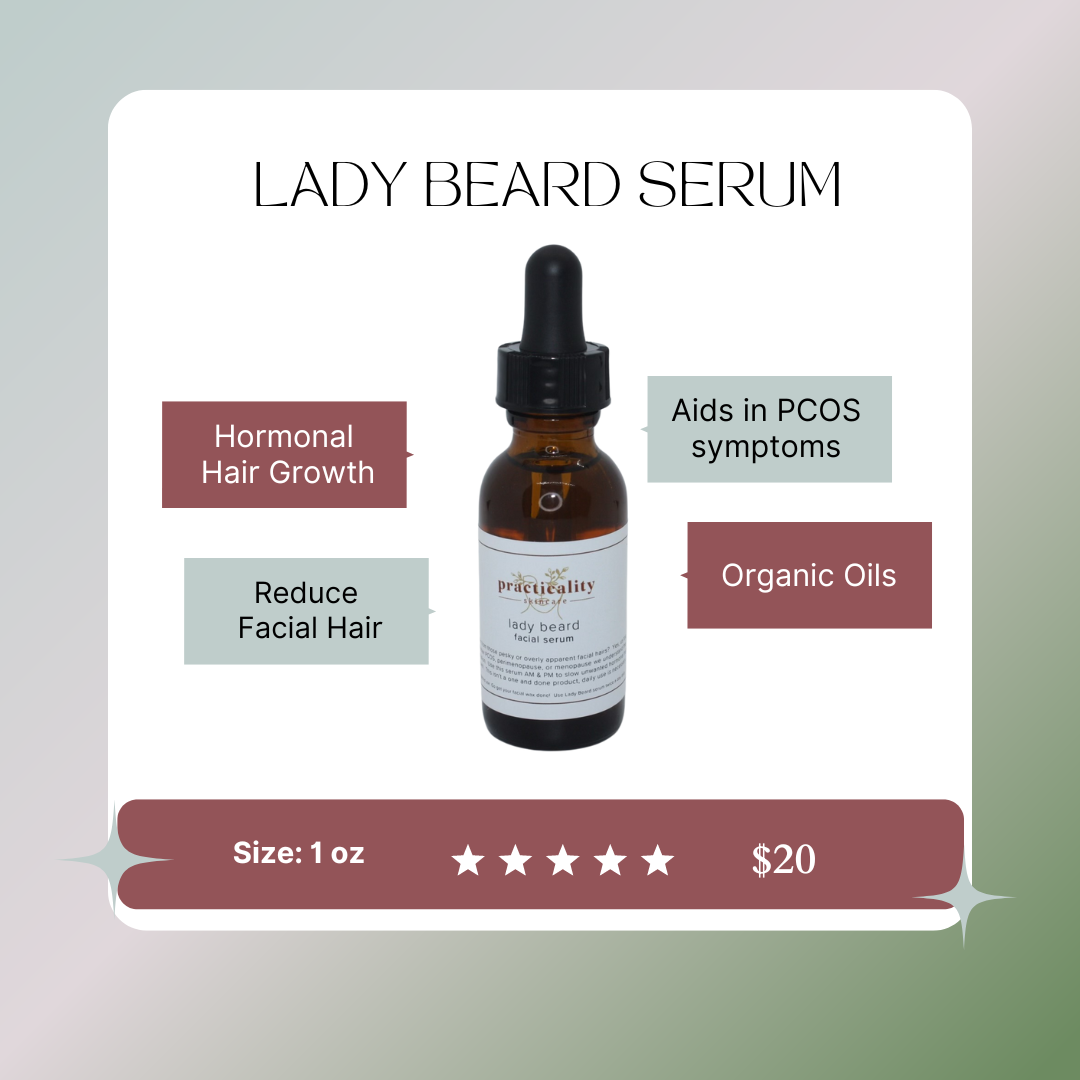 One-ounce Lady Beard botanical facial conditioning oil