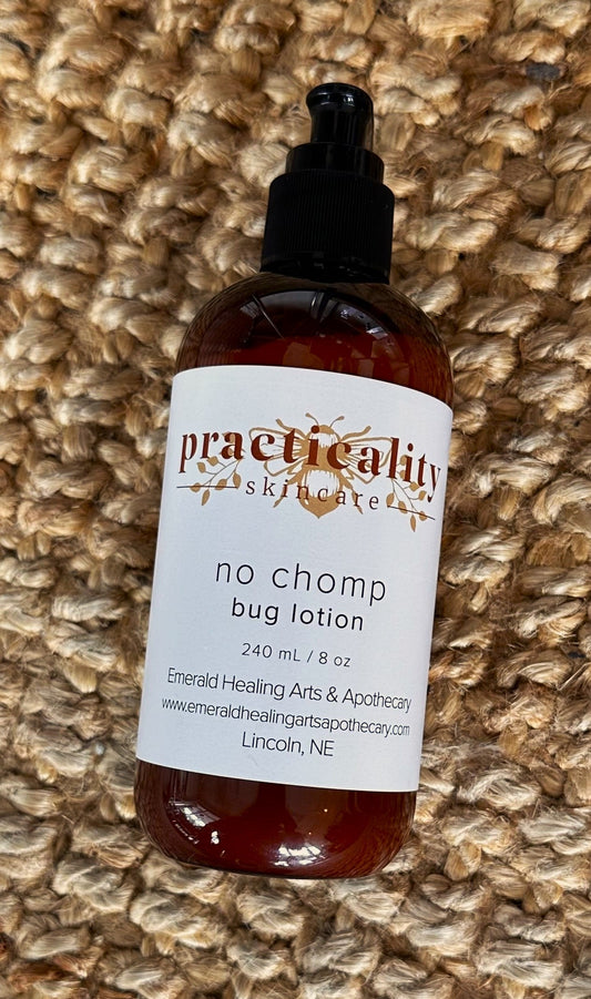 No Chomp botanical outdoor body lotion in the eight-ounce size
