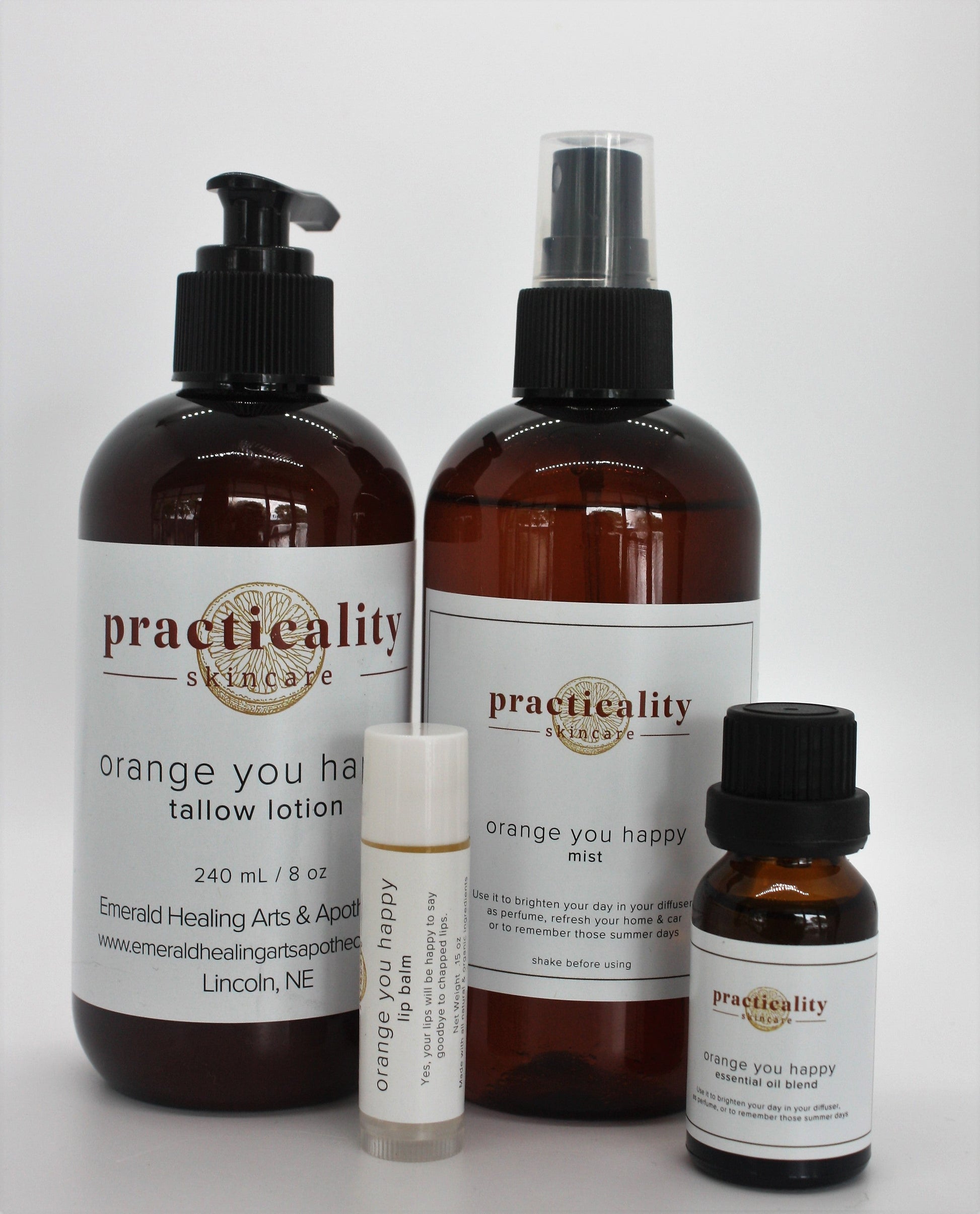 Orange You Happy tallow lotion product with citrus-inspired presentation