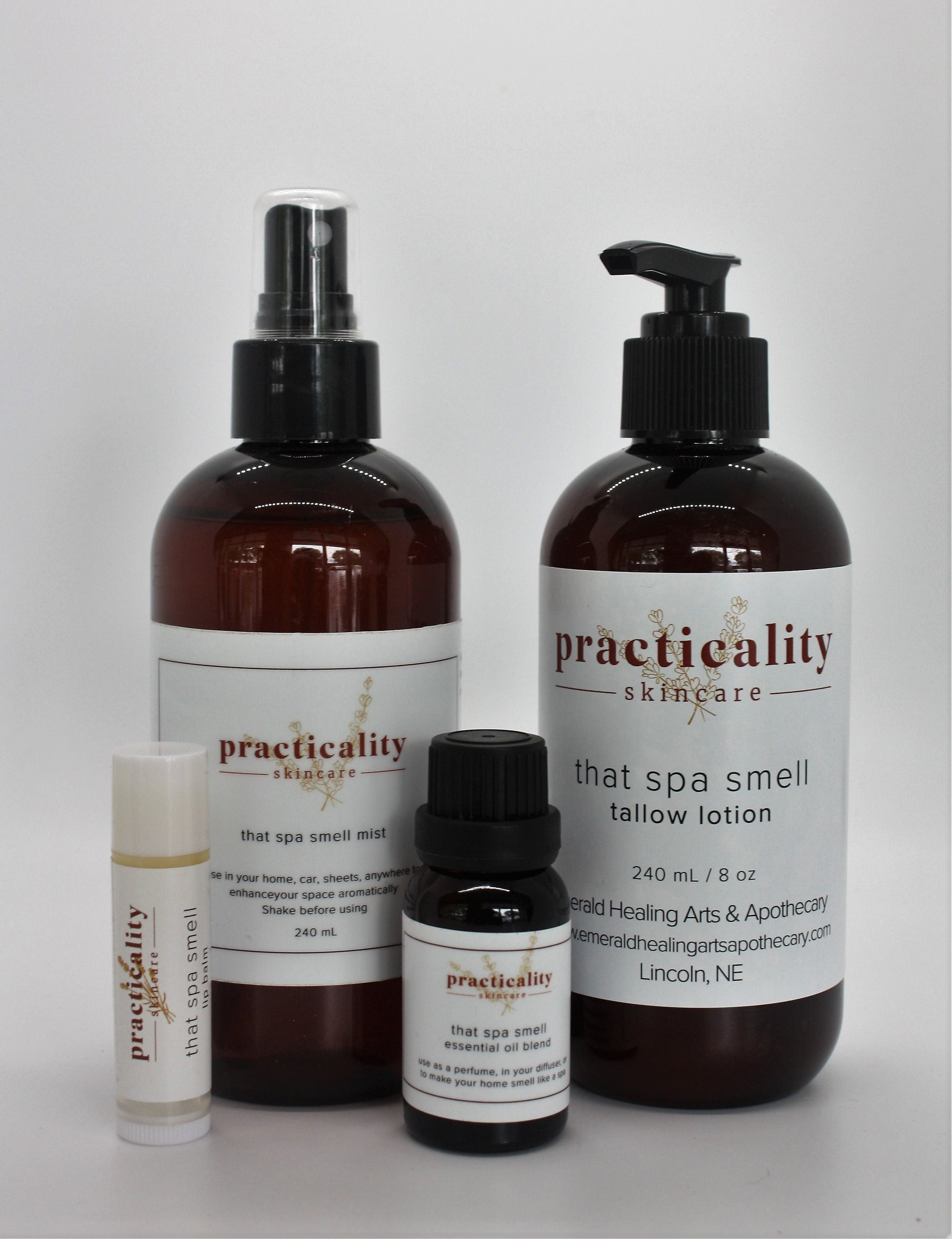 That Spa Smell body-care collection product photograph