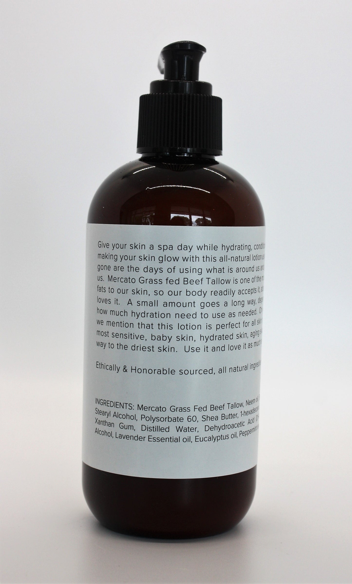 That Spa Smell tallow lotion ingredient and label information